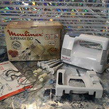Electronic Mixer In Box With Tools & Wall Bracket Moulinex Supermix 150 3 Speed