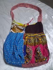 *HIPPY BOHO* colourful Different Materials Shoulder Bag Lightly Padded Strap