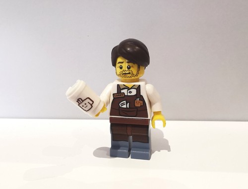 Lego larry the barista - lego, tlm010