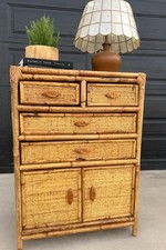 Vintage Bamboo Rattan Wicker