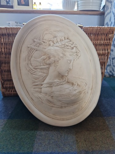 Large plaster wall cameo - wall, style