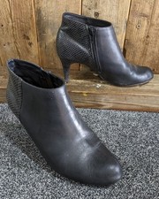 Clarks Black Leather Snake
