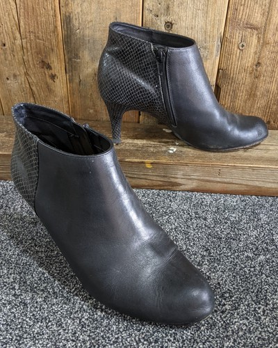 Clarks black leather ankle - clarks,