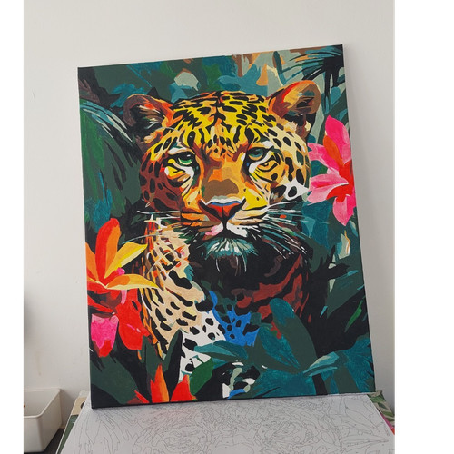Tiger painting canvas - on,