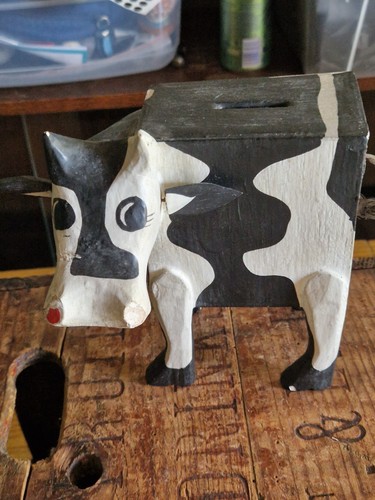 Vintage hand painted wooden - vintage, hand-painted