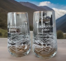 2 Rekorderlig Cider glasses