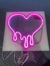 Melting Heart Neon Mirror Pink