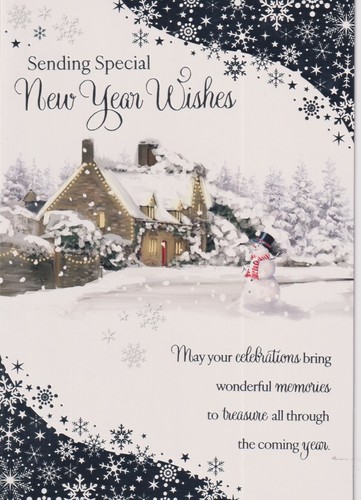 Happy new year greeting - happy,