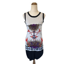 Cue Sz S Phoenix Print Black