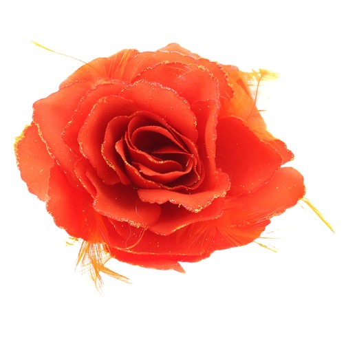 Glitter hair rose with - rose,