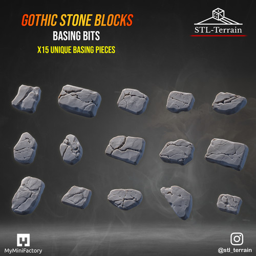 Basing bits gothic - bits, stone