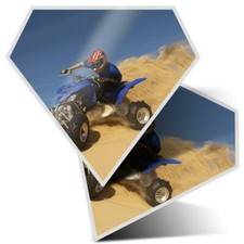 2 x Diamond Stickers 7.5 cm -