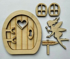 Traditional wooden oval fairy