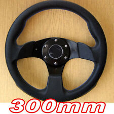 300mm Black Sports Steering Wheel for Mercedes W201 190 W124 A C E S Class CLK 
