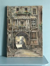 Vintage French Oil Painting On
