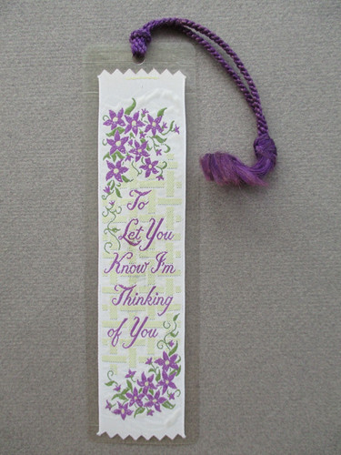 Woven bookmark let you know - bookmark,