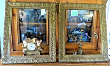 A FABULOUS PAIR OF ANTIQUE FRENCH WOODEN PICTURE FRAMES ACANTHUS SWAGS & FLOWERS