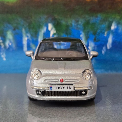 Kinsmart silver fiat - fiat, 1:28