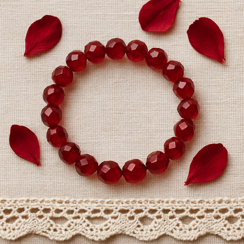 Dark ruby red - crystal, 10mm