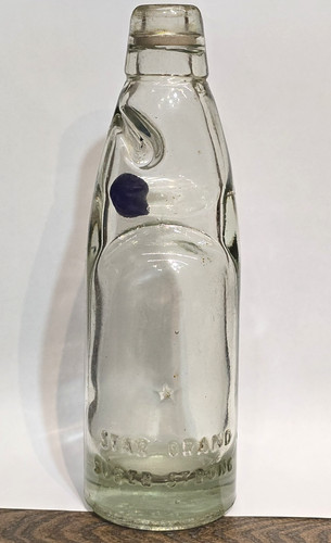 Cobalt blue marble codd - blue, neck