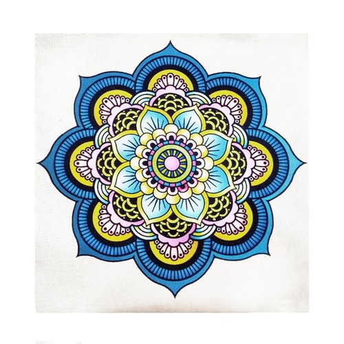 Mandala cushion cover blue - mandala,