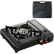 Portable Camping Gas Stove Single Burner butane Cooker BBQ Outdoor Travel Case