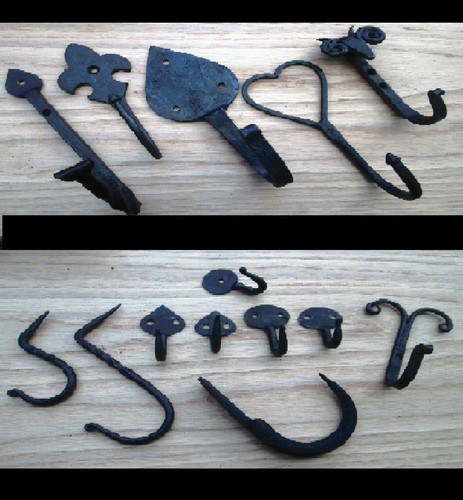 Hand forged wrought iron - hand,