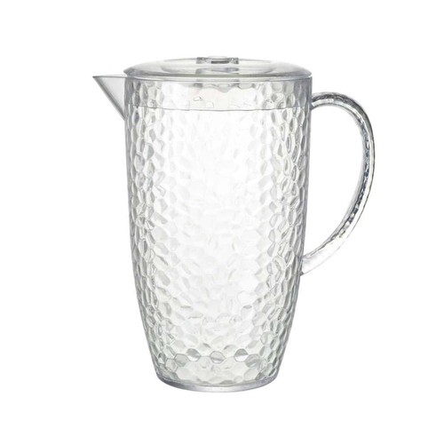 Clear pitcher reusable plastic - clear,