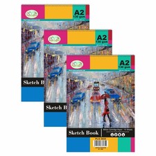 3 x A2 Sketch Pad White Paper