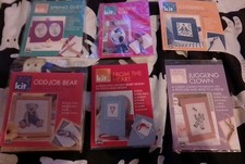 6 Cross Stitch Mini Kits Clown