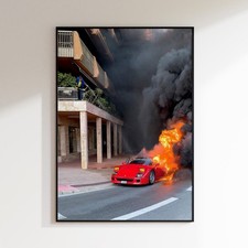 Ferrari F40 Burning Flames