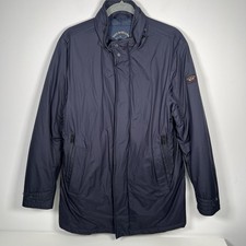 Paul & Shark Typhoon 20000 Lite Men's Medium Jacket Navy Blue Down Fill Yachting