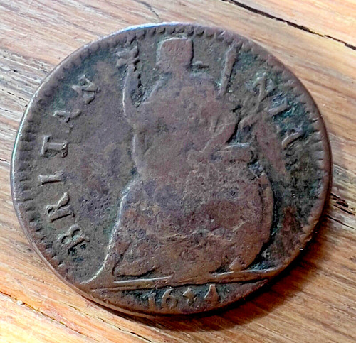 1674 farthing charles ii - 1674, farthing,