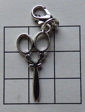 Clip on Tibetan Scissors, Hairdresser, Arts Craft - zip, bracelet, handbag
