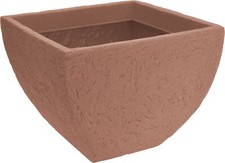 Very Large Square Shaped Deep Planter Sand Stone Effect Plant Pot Planters