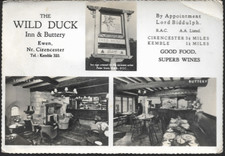 Ewen, Gloucester nr Kemble - Wild Duck Inn & Buttery, blank back card c.1960s
