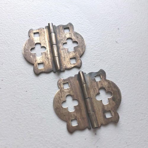 Pair solid brass butterfly - brass,