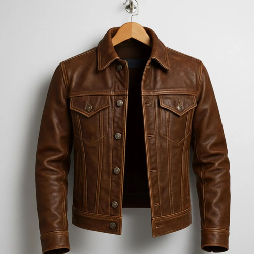 Handmade men brown - brown, real