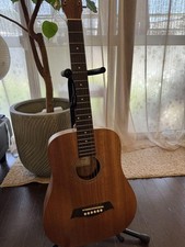 S.Yairi Acoustic Guitar Natural Wood Small Body Left-Handed Used From Japan w/SC