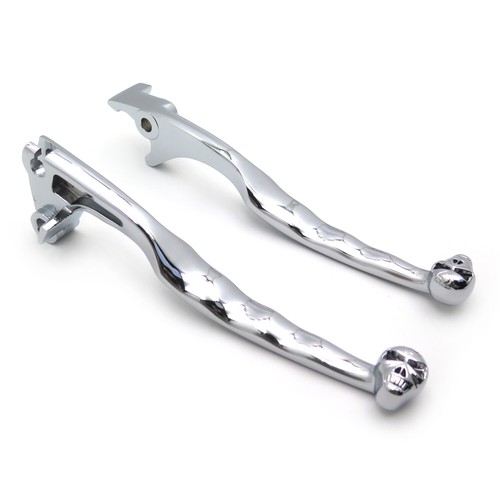Chrome skull brake clutch - chrome,