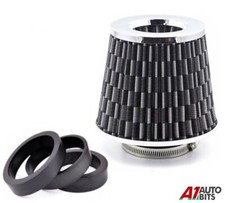 Universal Carbon Finish Car Sport Cone Air Filter Induction Kit High Power 150mm