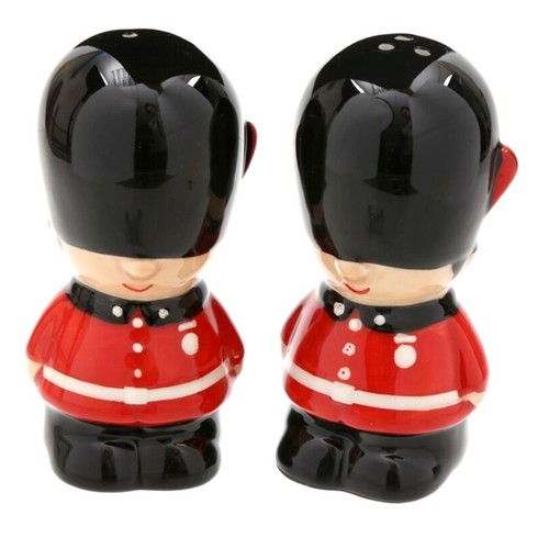 London guardsmen ceramic salt - london,