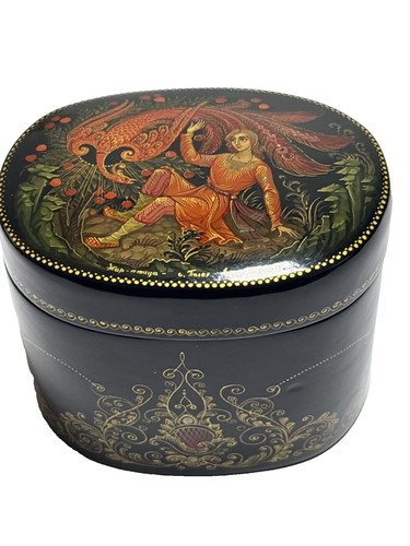 Vintage russian lacquer box - vintage,
