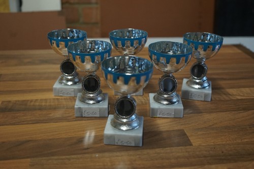Silver trophy cups joblot - silver,