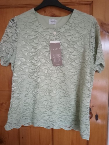 Eastex short sleeve top green - top,