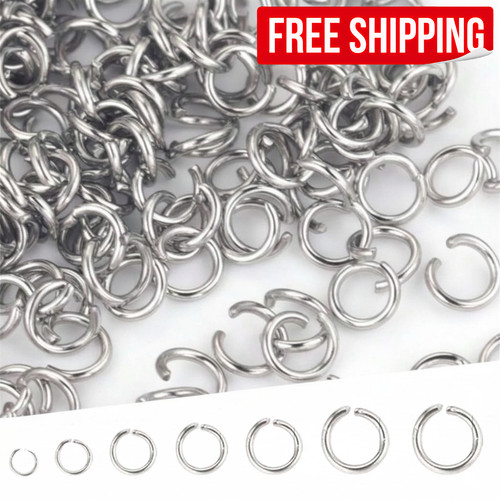 200pcs open jump rings jewelry - 200pcs,