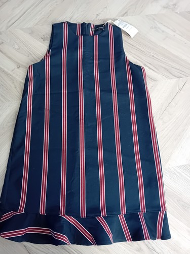 Zara dress navy with red - navy,
