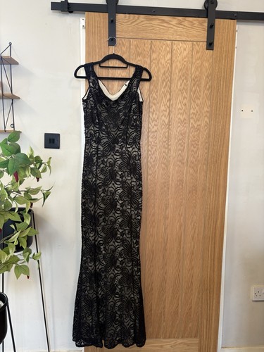 Quiz black long lace - lace, fishtail