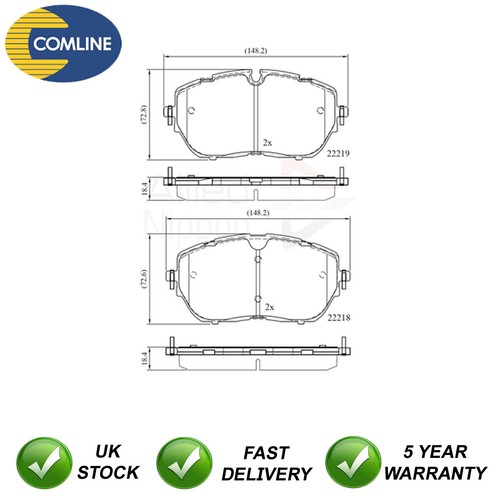 Brake pads set front allied - brake,
