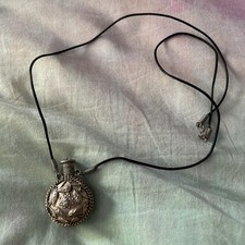 Antique ornate silver metal